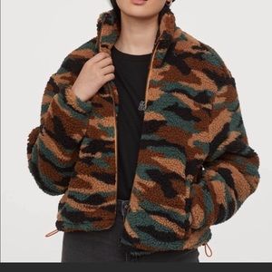 H&M Camo Sherpa